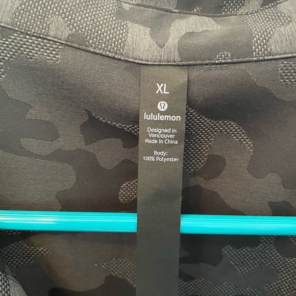 Lululemon Gray Camo Button Down - Picture 2 of 4